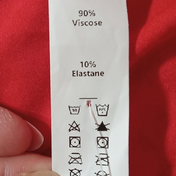 HALARA XS EXTRA SMALL RED DRESS Long Sleeve Womens Party Clubs Birthday zz - Picture 6 of 9